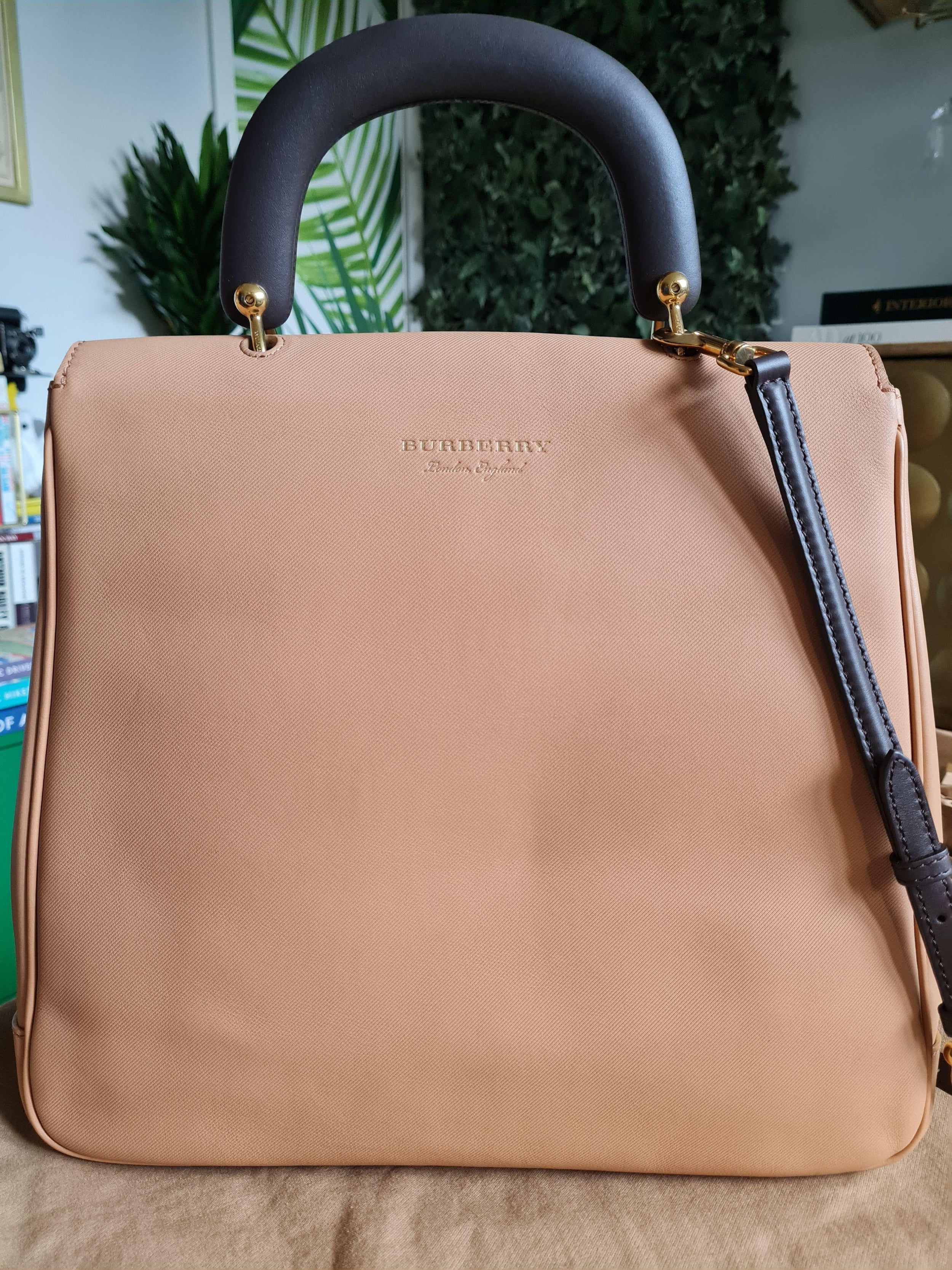 Burberry Caramel Large DK88 Top Handle Bag