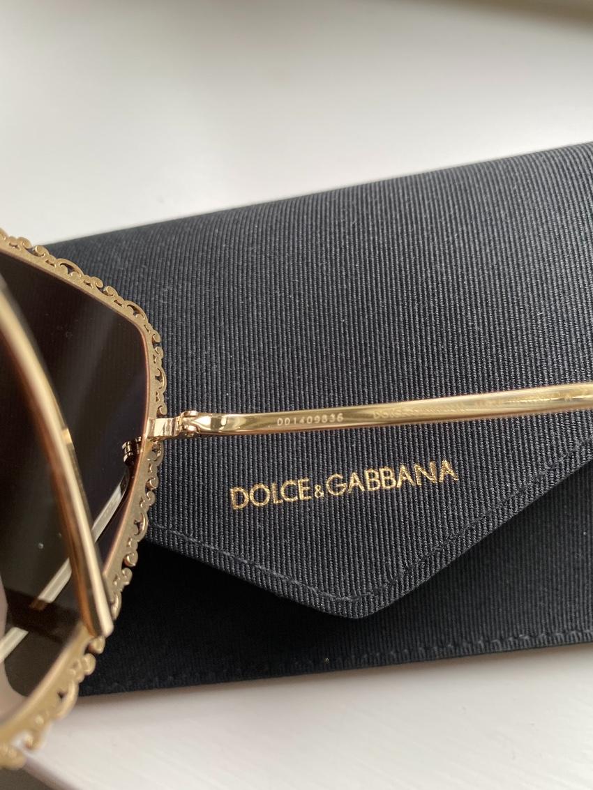 Dolce & Gabbana Filigree Baroque Oversize Sunglasses