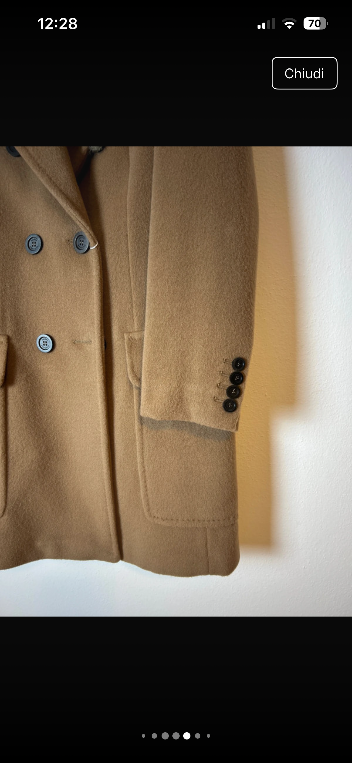 MaxMara Rabbit Collar Camel Coat