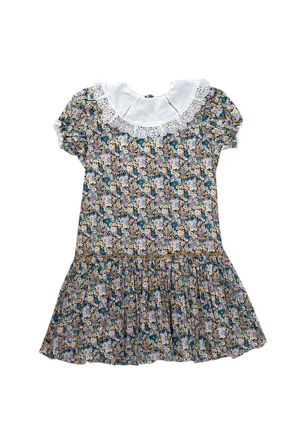 Strawberries & Cream Liberty Print Floral Dress 4 Years