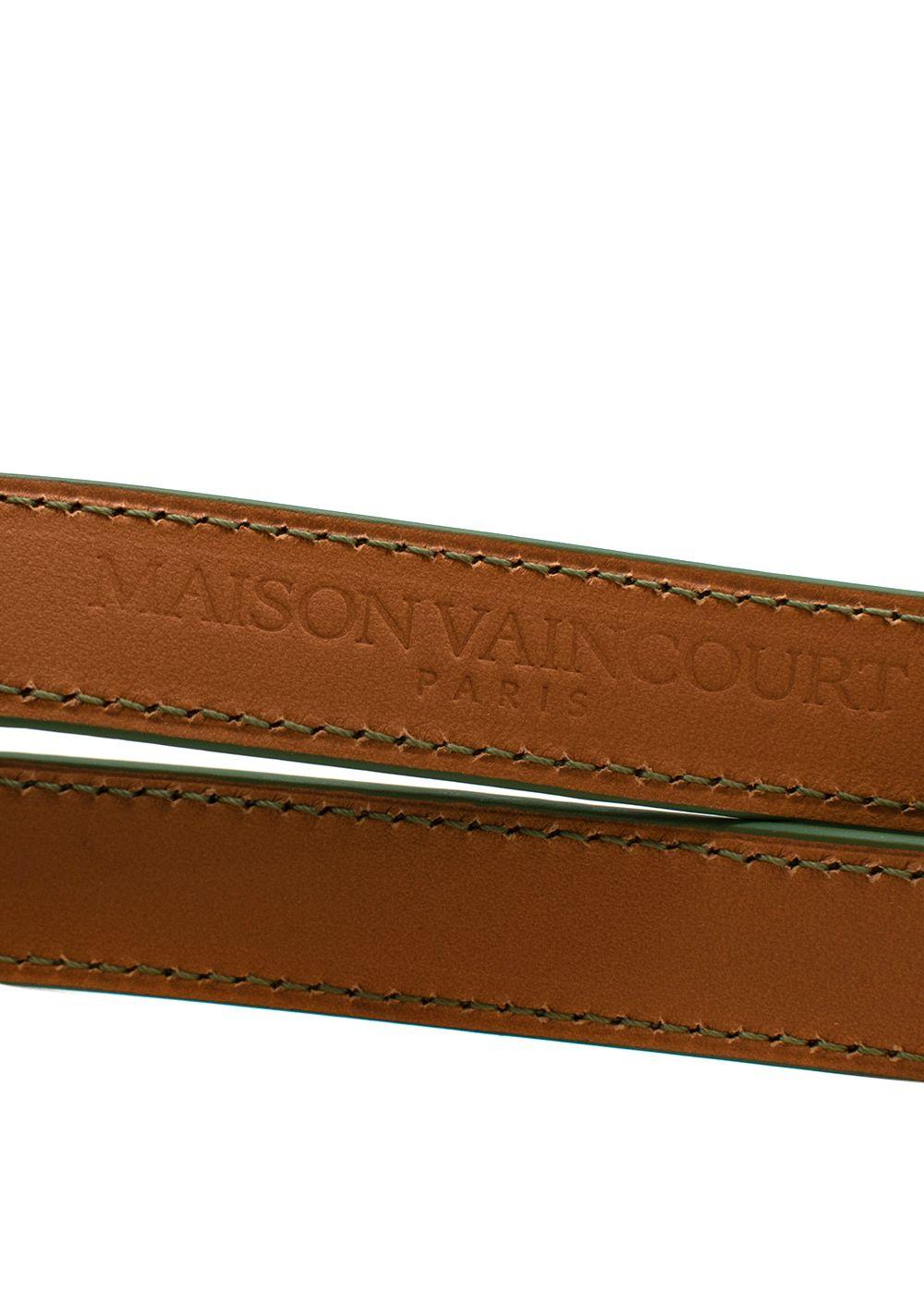 Green Crocodile Waist Belt - Size 75