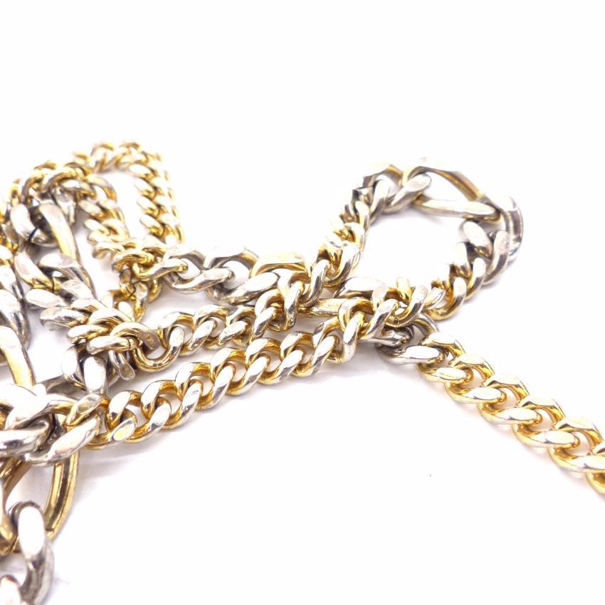 Charles Jourdan Brown Patent Leather Long Chain Vintage Clutch