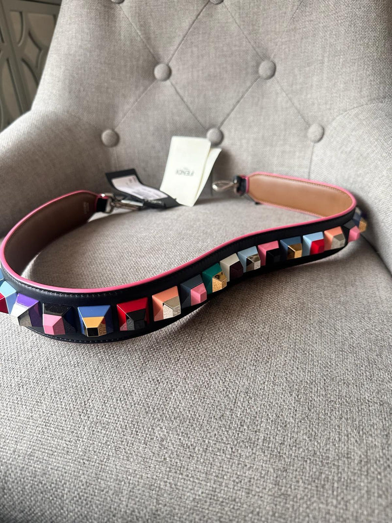 Fendi Multicoloured Strap You Bag Strap