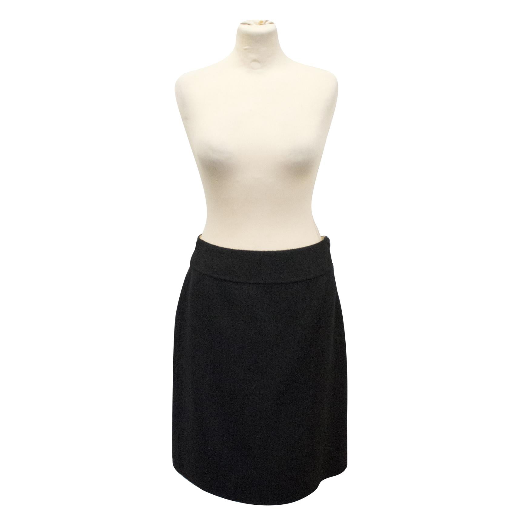 Episode Black woollen skirt