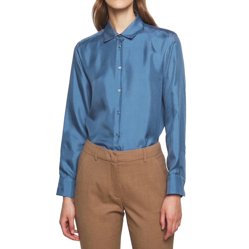 MaxMara Blue silk Vader shirt