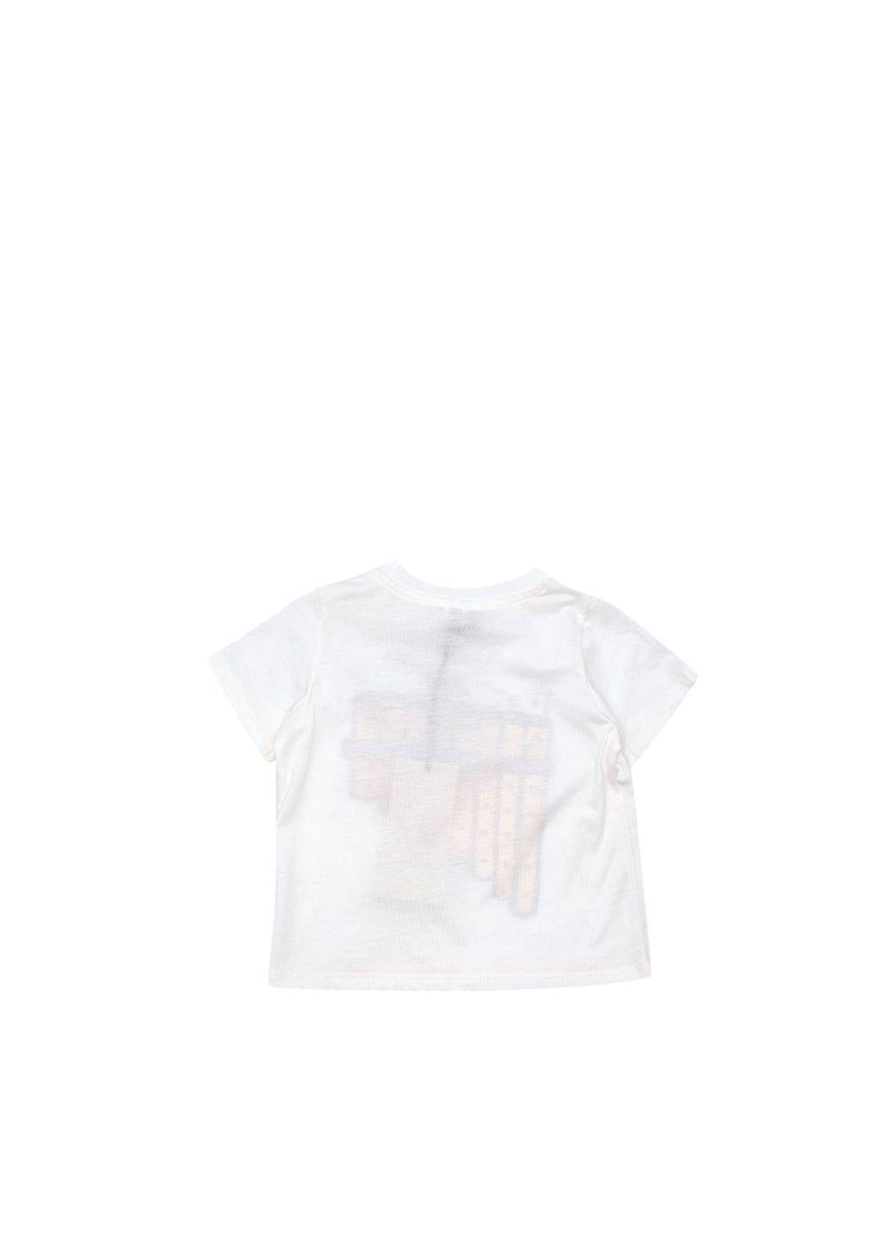 Kids 3-6m White Cotton Pan Pipes T-Shirt