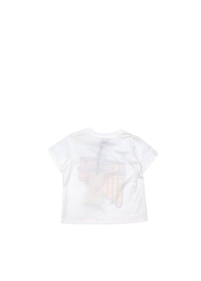 Kids 3-6m White Cotton Pan Pipes T-Shirt
