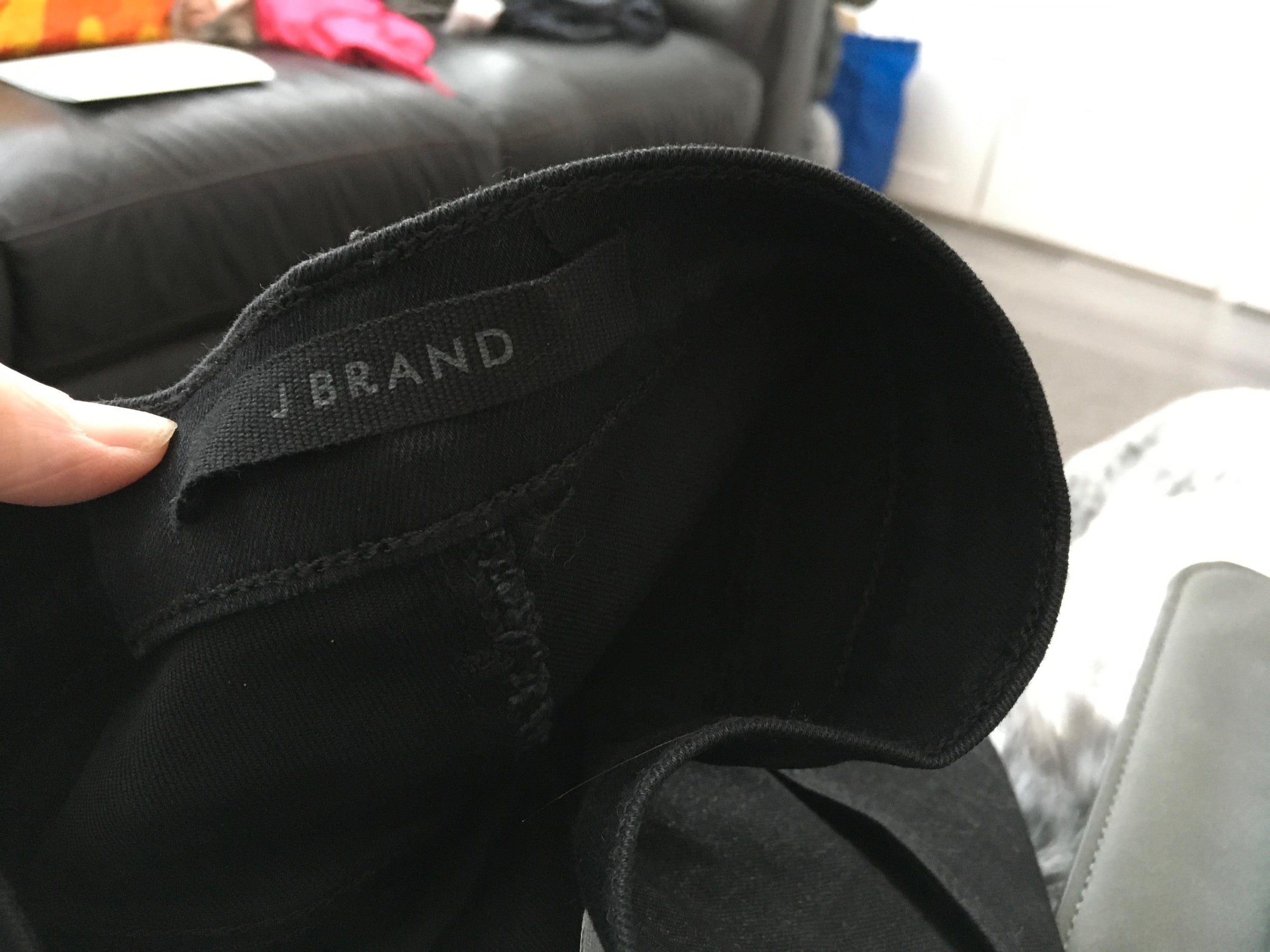 J Brand Metallic Black Skinny Jeans