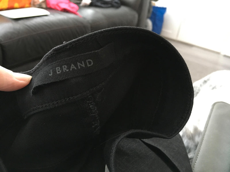 J Brand Metallic Black Skinny Jeans