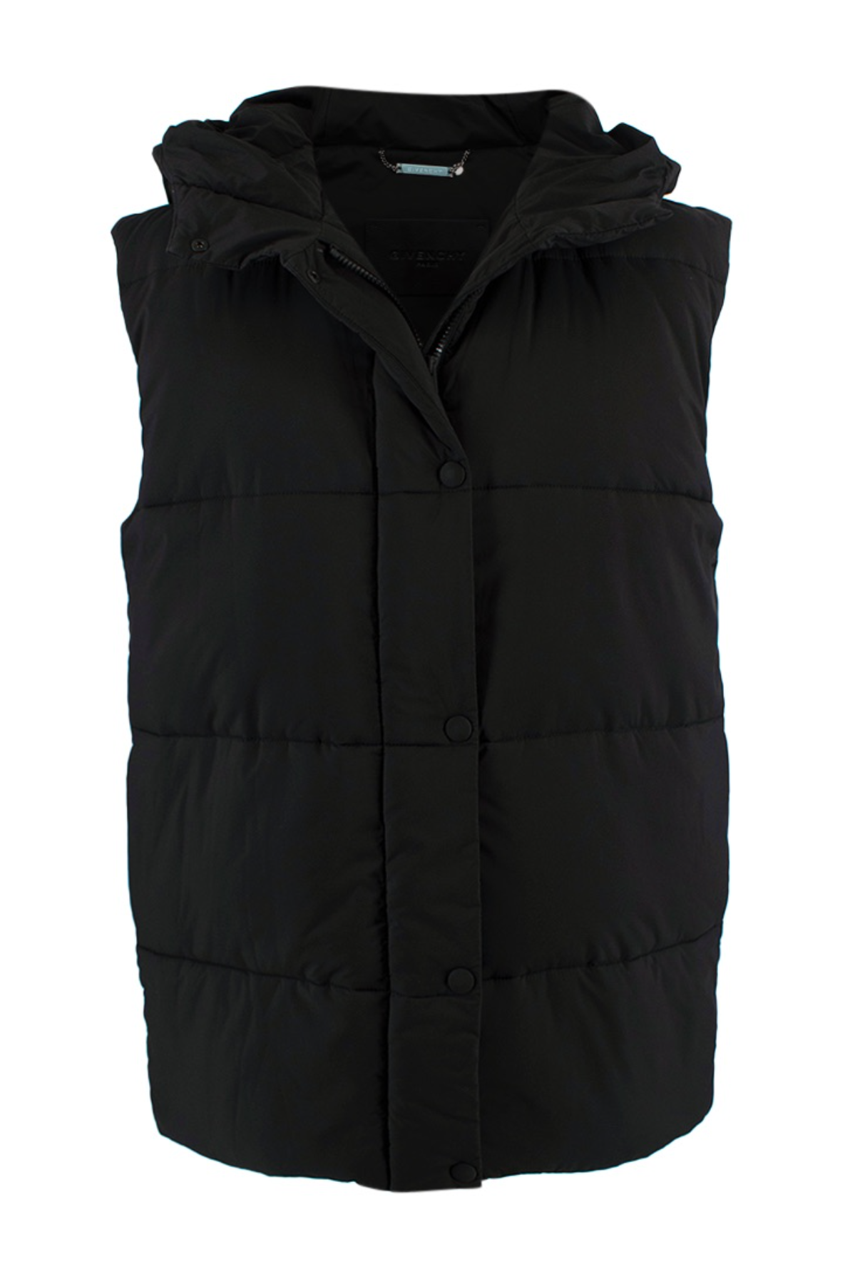 Black Down Hooded Gilet