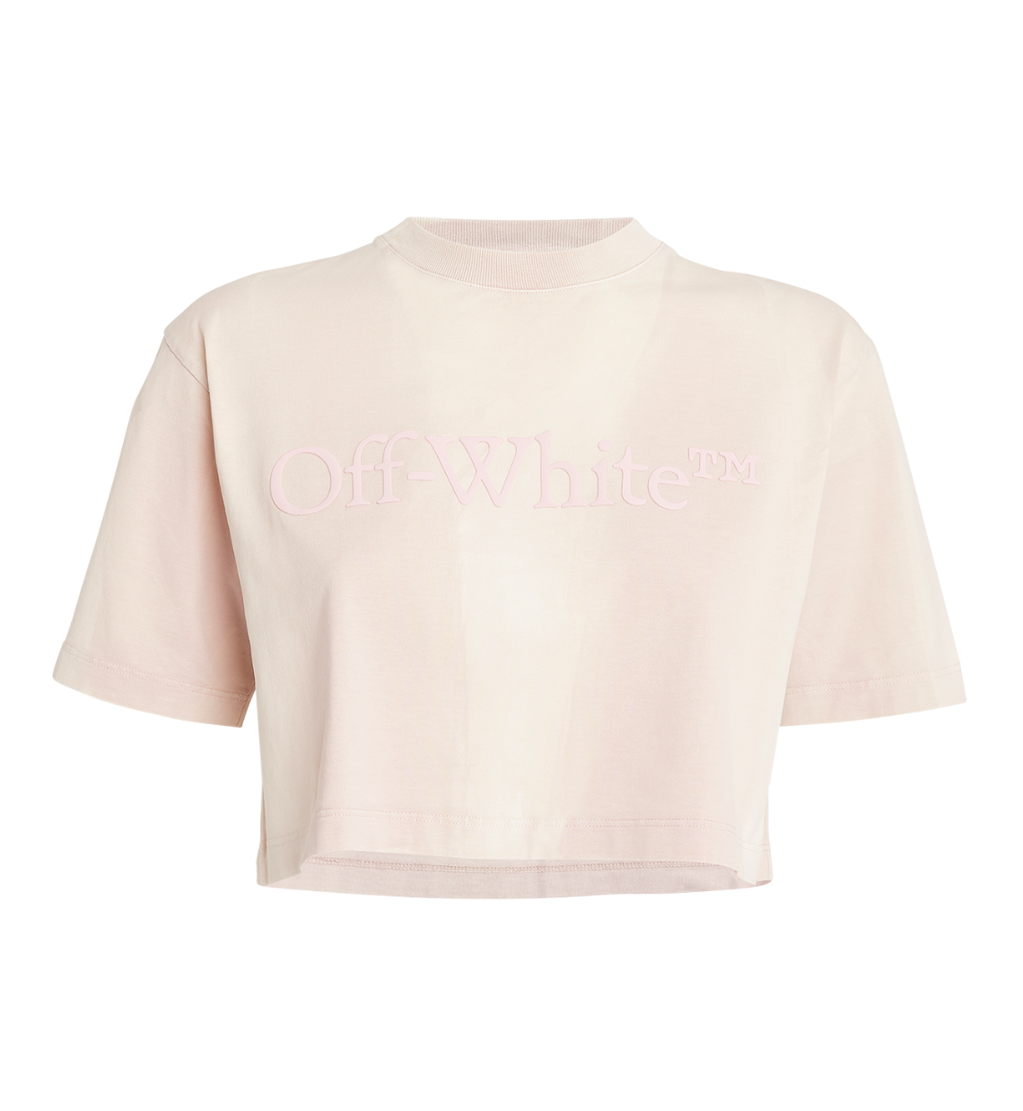 Rubberised Logo Cropped T shirt