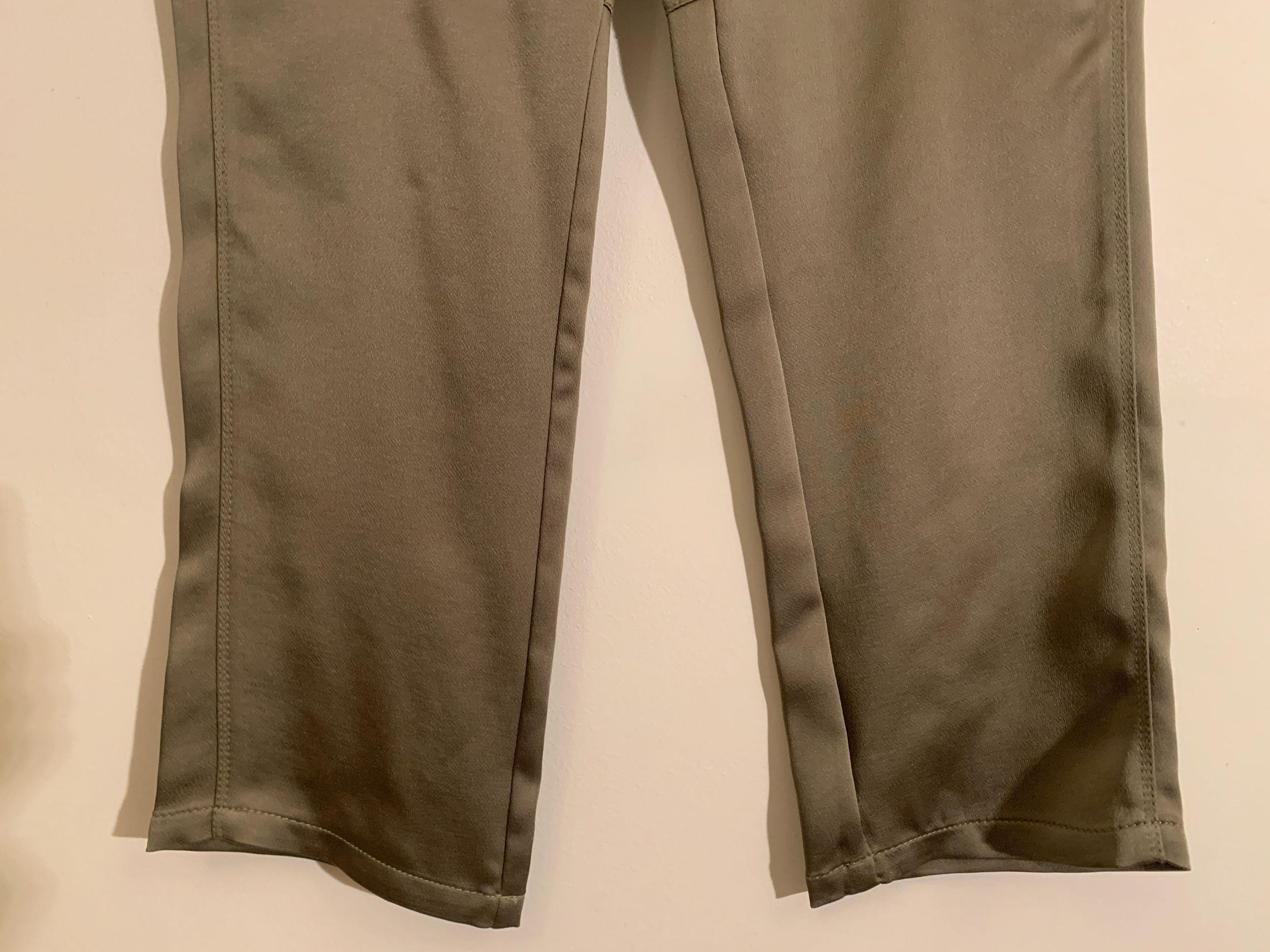 Jonathan Simkhai Olive Satin Cargo Pants