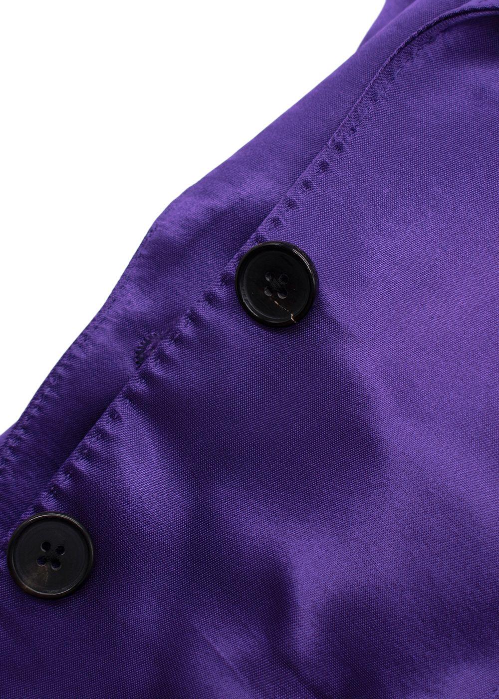 Tom Ford Purple Single-Breasted Satin Blazer