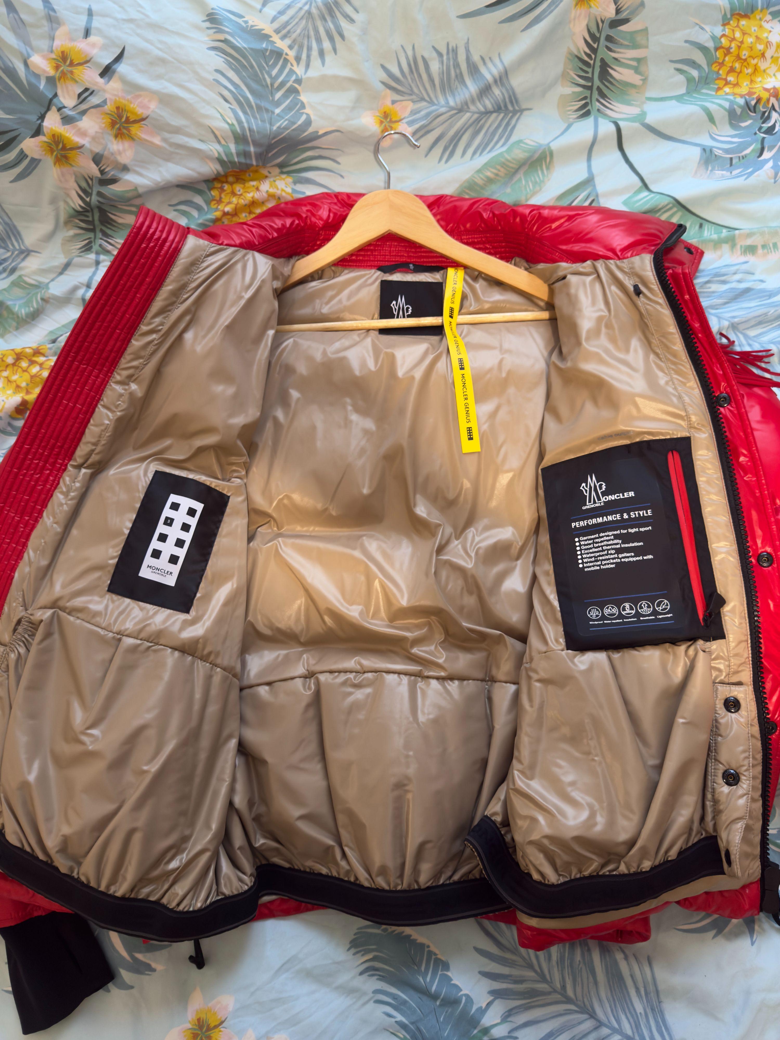 Moncler Red Arlaz Puffer Jacket