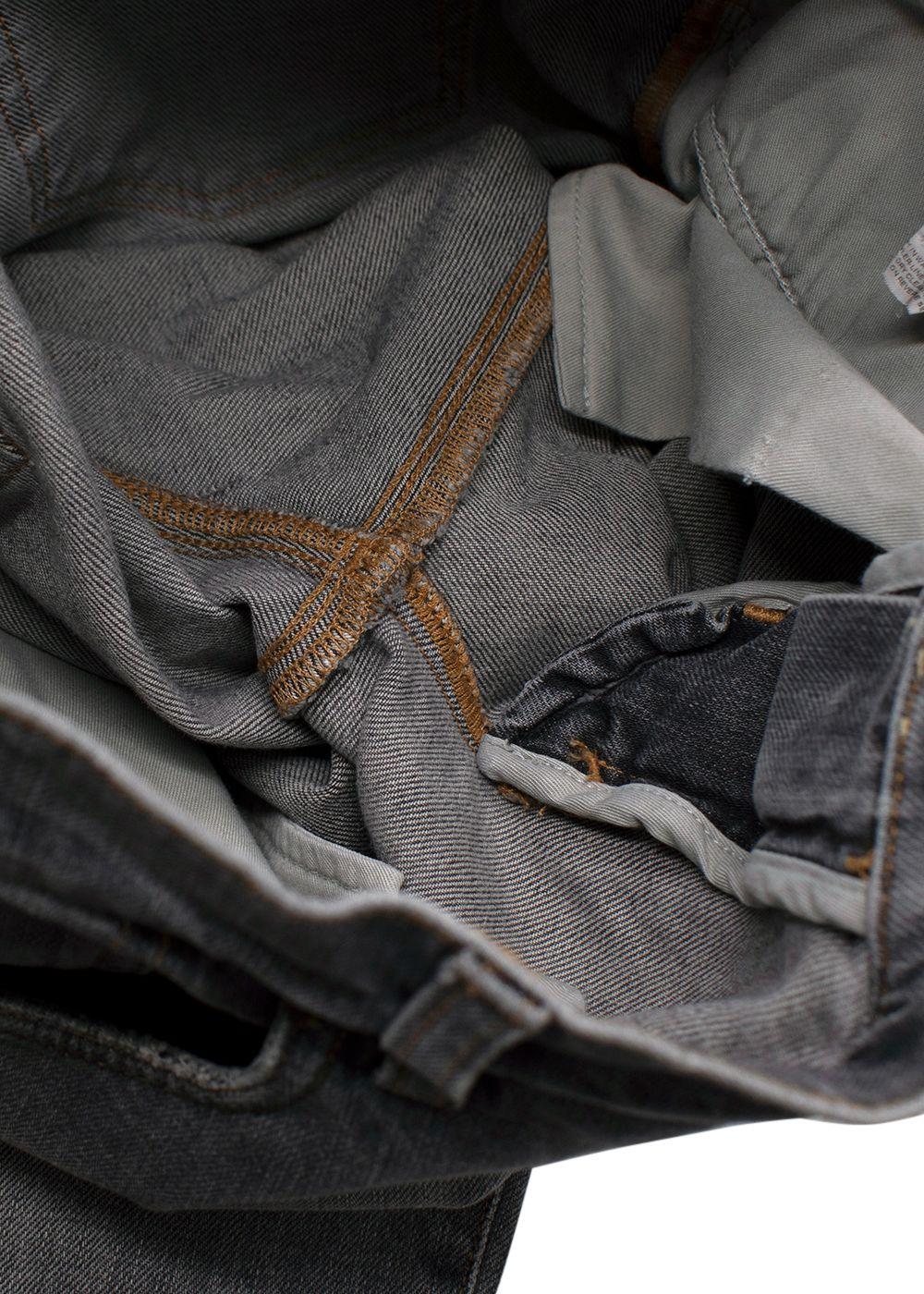 Dolce & Gabanna Distressed Grey Slim-Fit Jeans