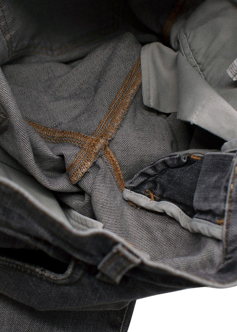 Dolce & Gabanna Distressed Grey Slim-Fit Jeans