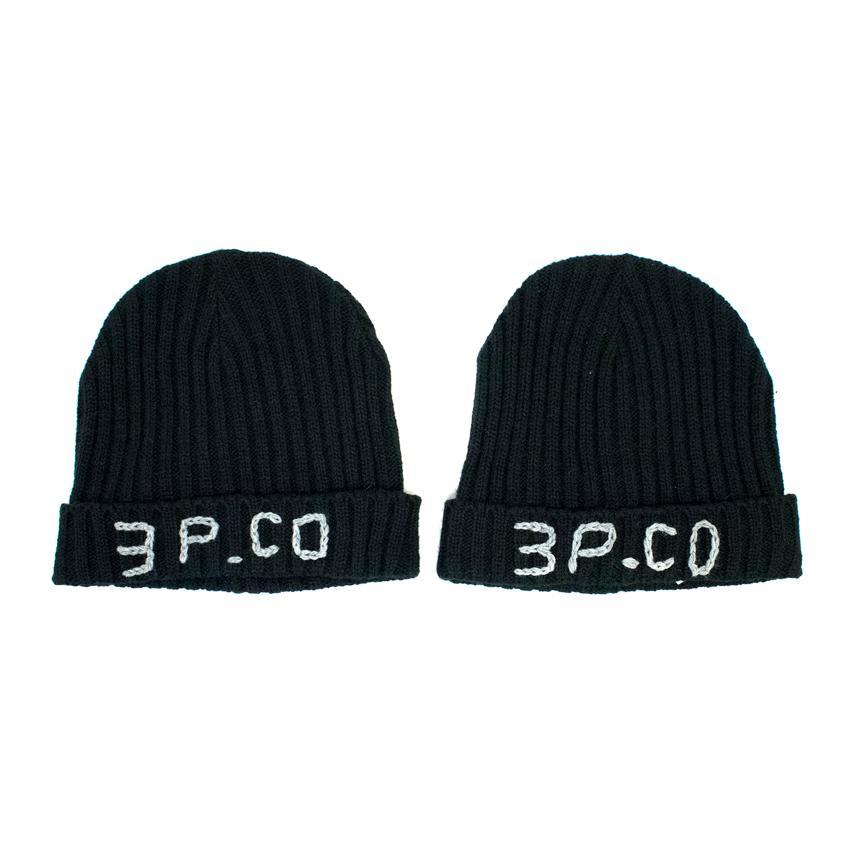 3Pommes Boy's Black Hat