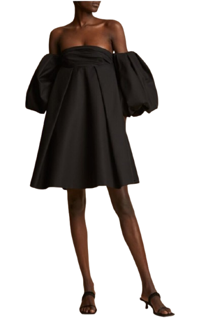 Khaite Black Katerina Mini Dress