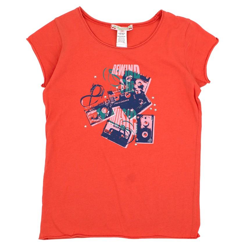 Bonpoint Girl's Pink Cotton T Shirt