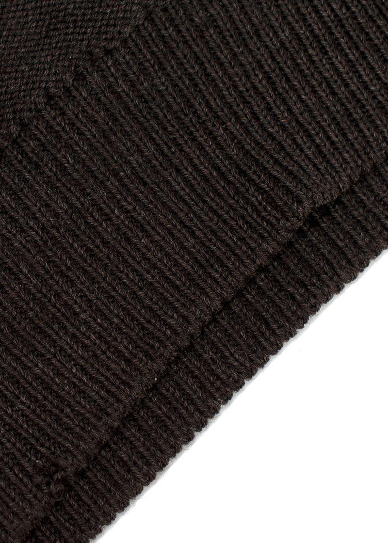 Belstaff Brown Zipped Shoulder Wool Jumper