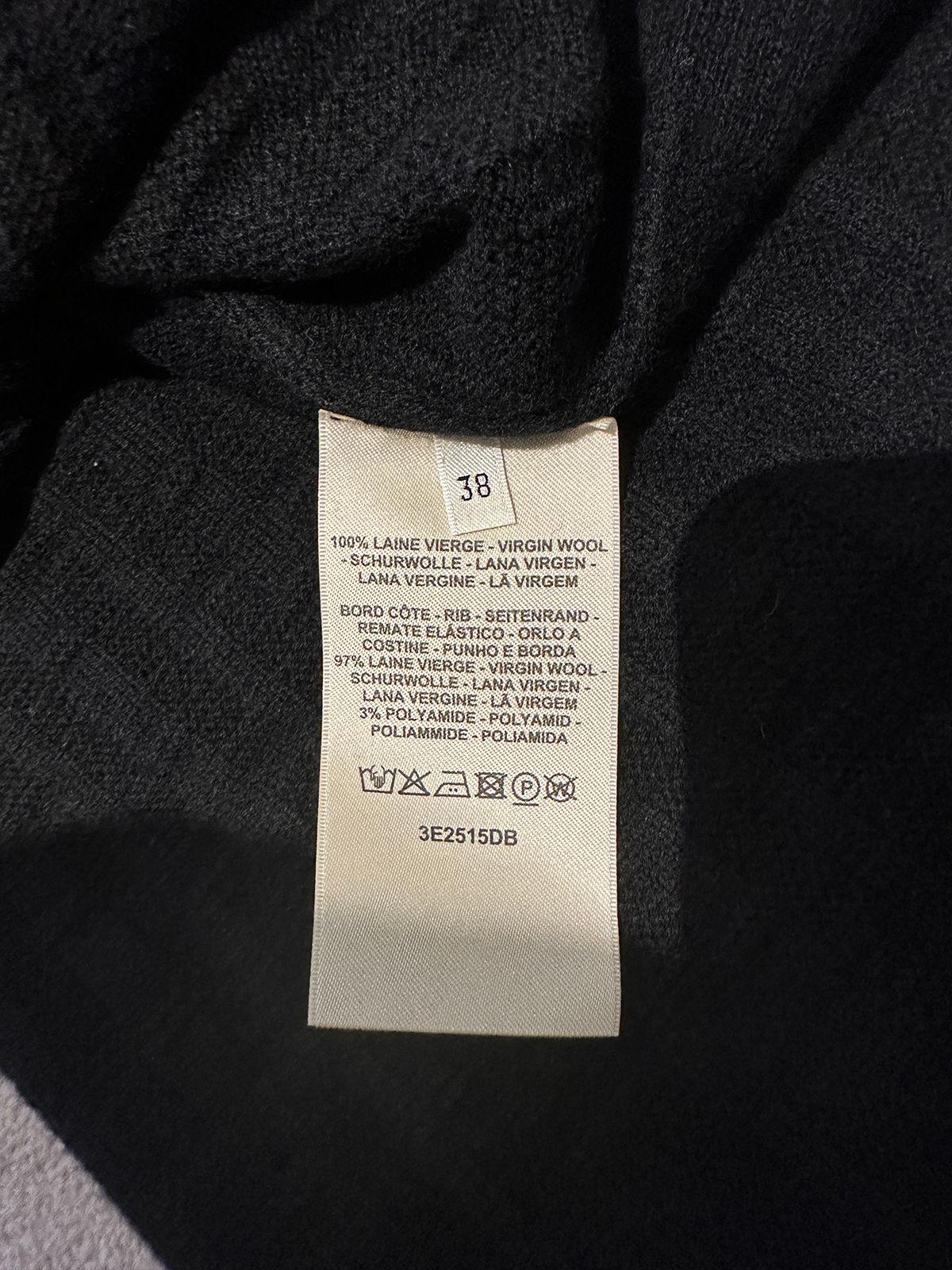 Hermes Black H Embossed Wool Dress