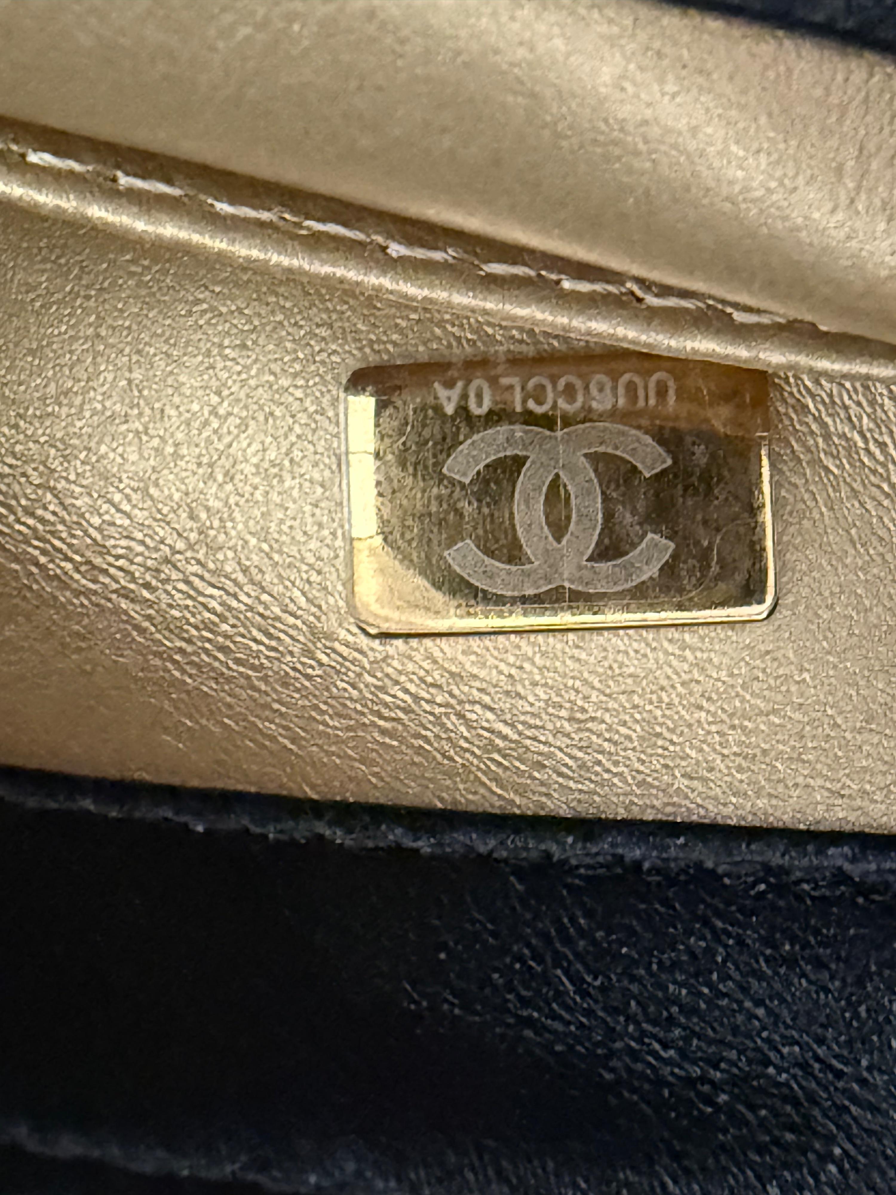 Chanel Black Lambskin ‘Pearl Crush’ Classic