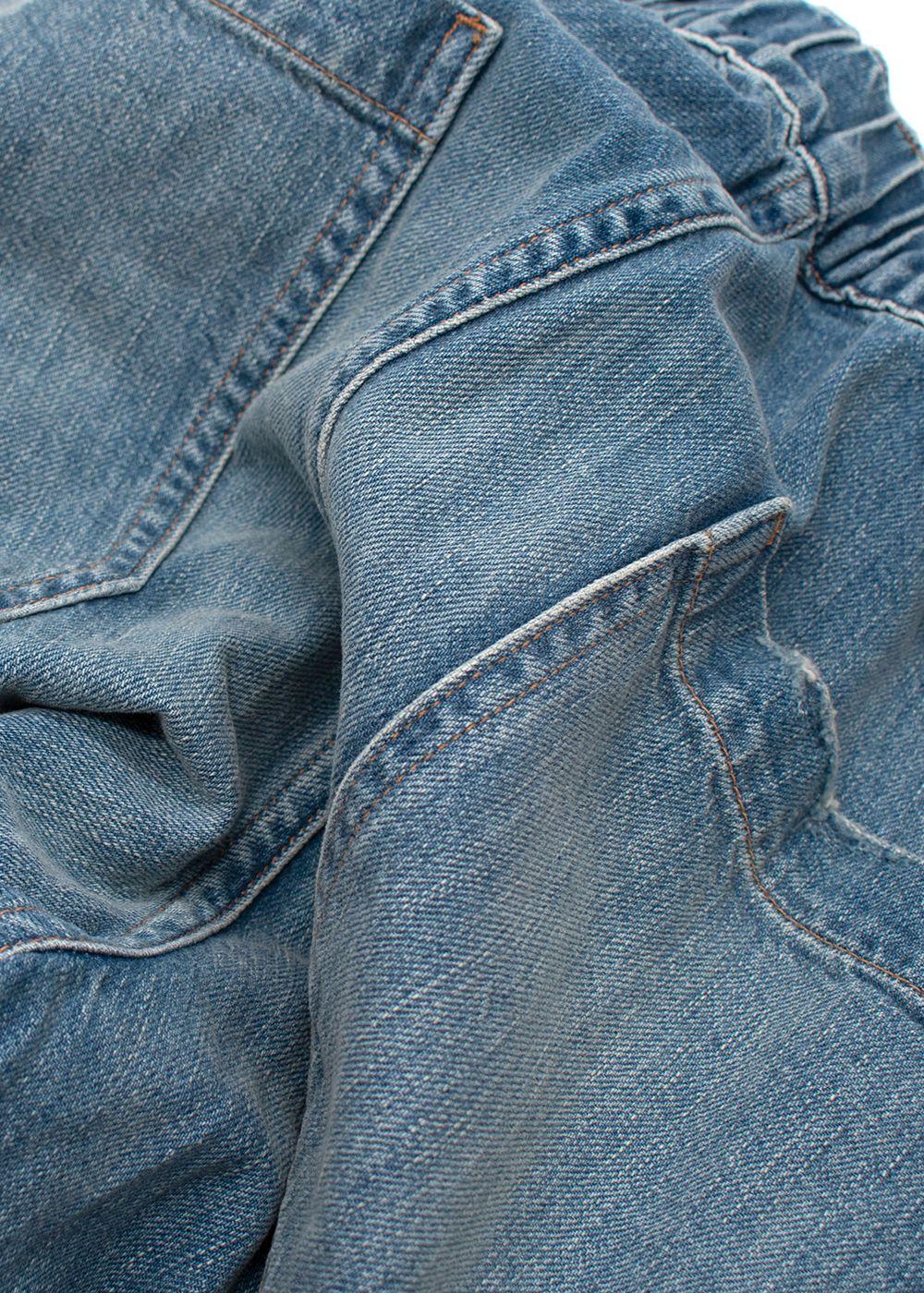 Veronica Beard Blue Waterfall Elastic Waist Arya Denim Jeans