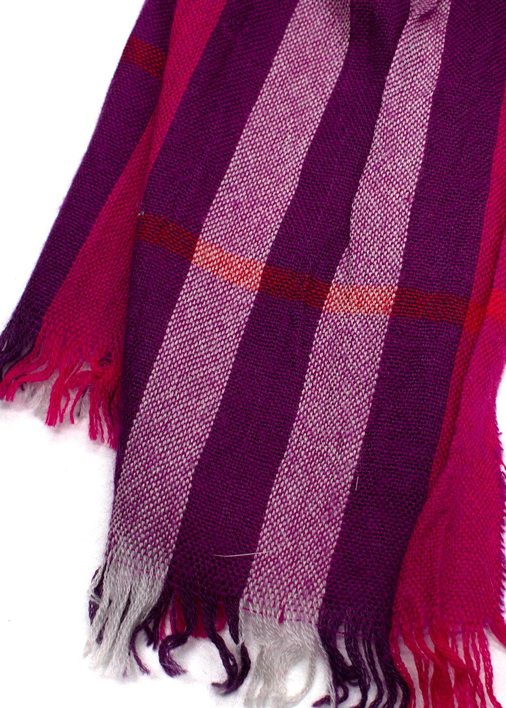 Burberry Fuchsia Check Scarf