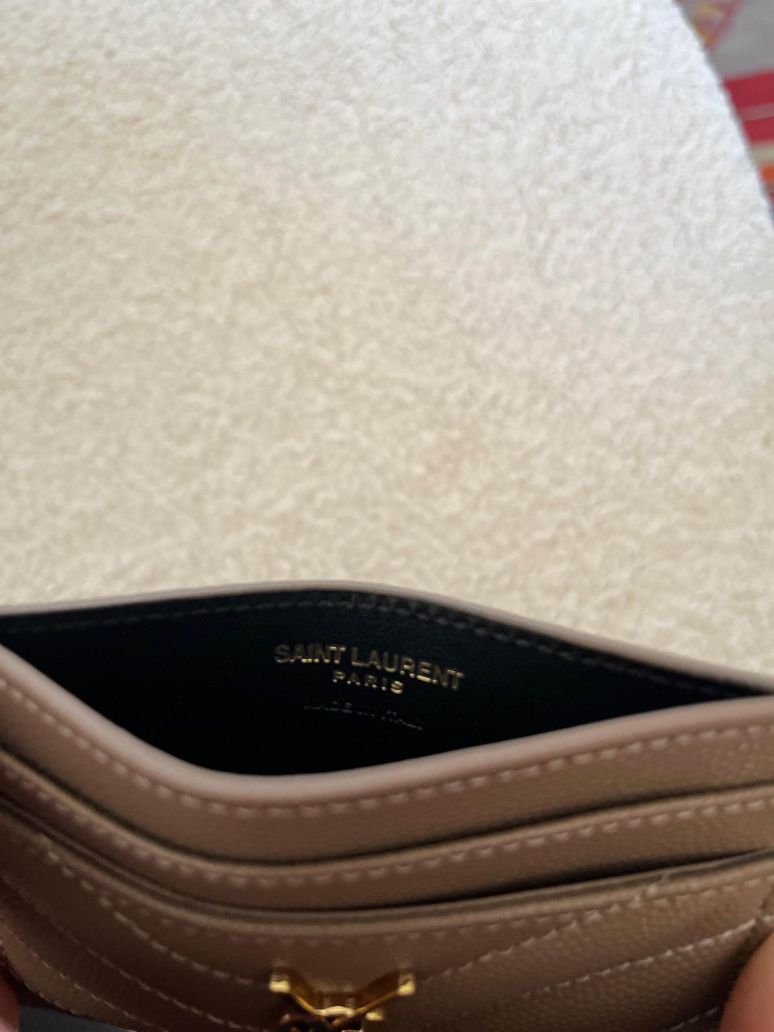 Saint Laurent Leather Card Holder