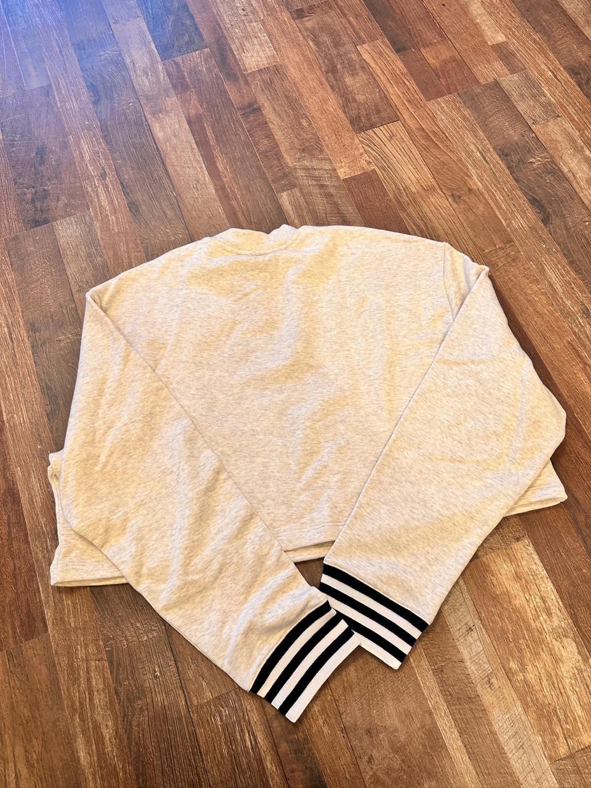 Prada Dove Grey Cropped Sweatshirt