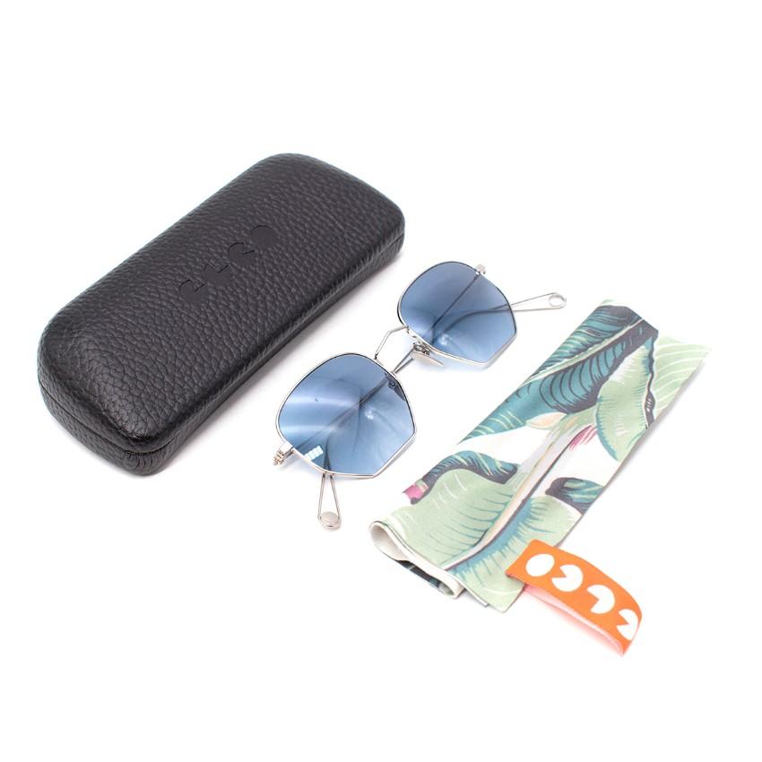 Liberty Silver & Gradient Octagonal Sunglasses