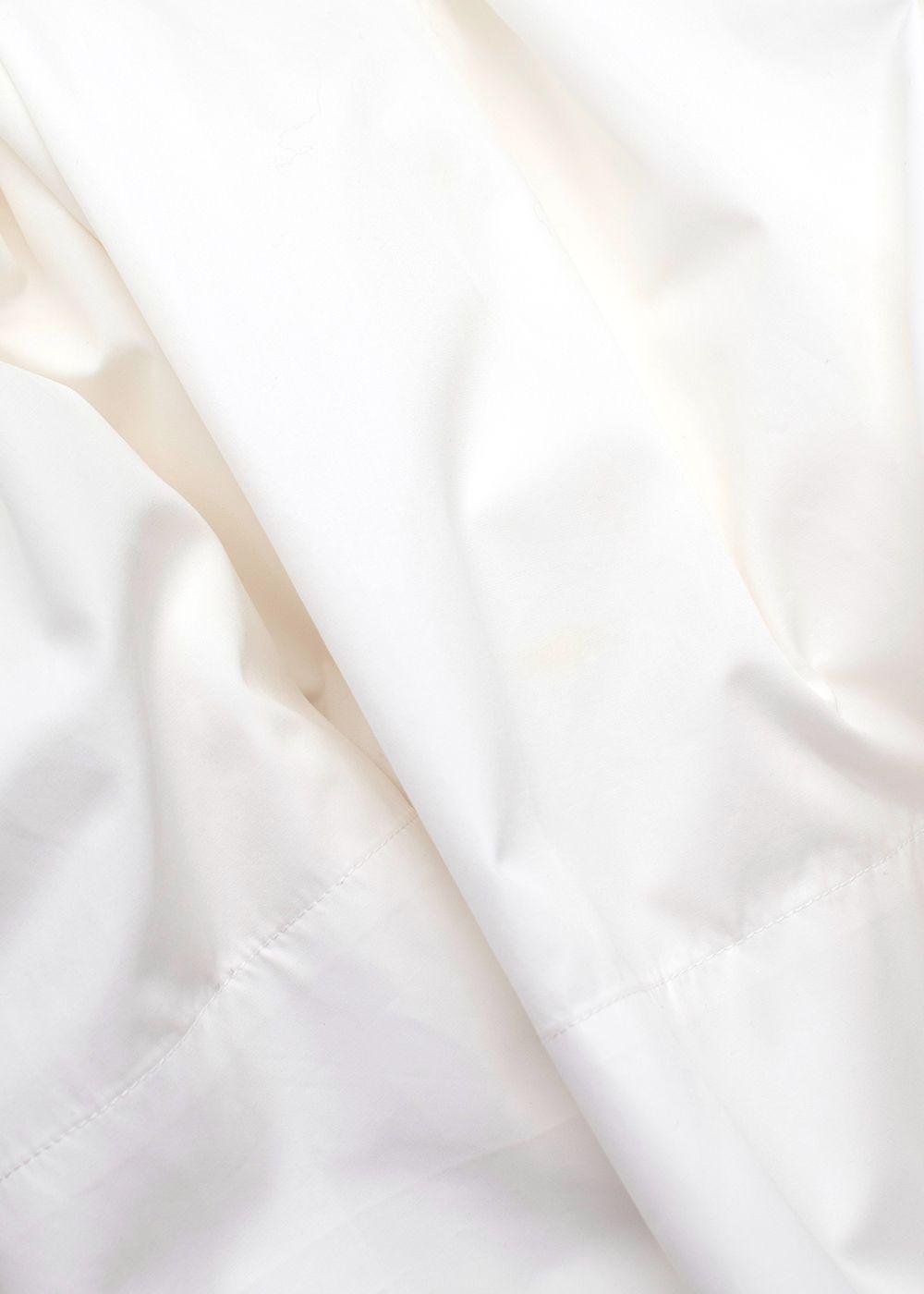 Rosie Assoulin White Obi Belted Shirt Dress