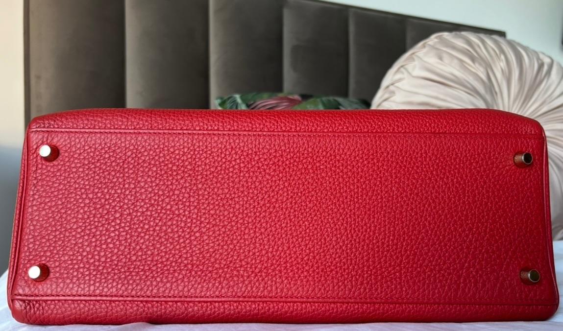 Hermès Geranium Togo Leather Kelly 35cm