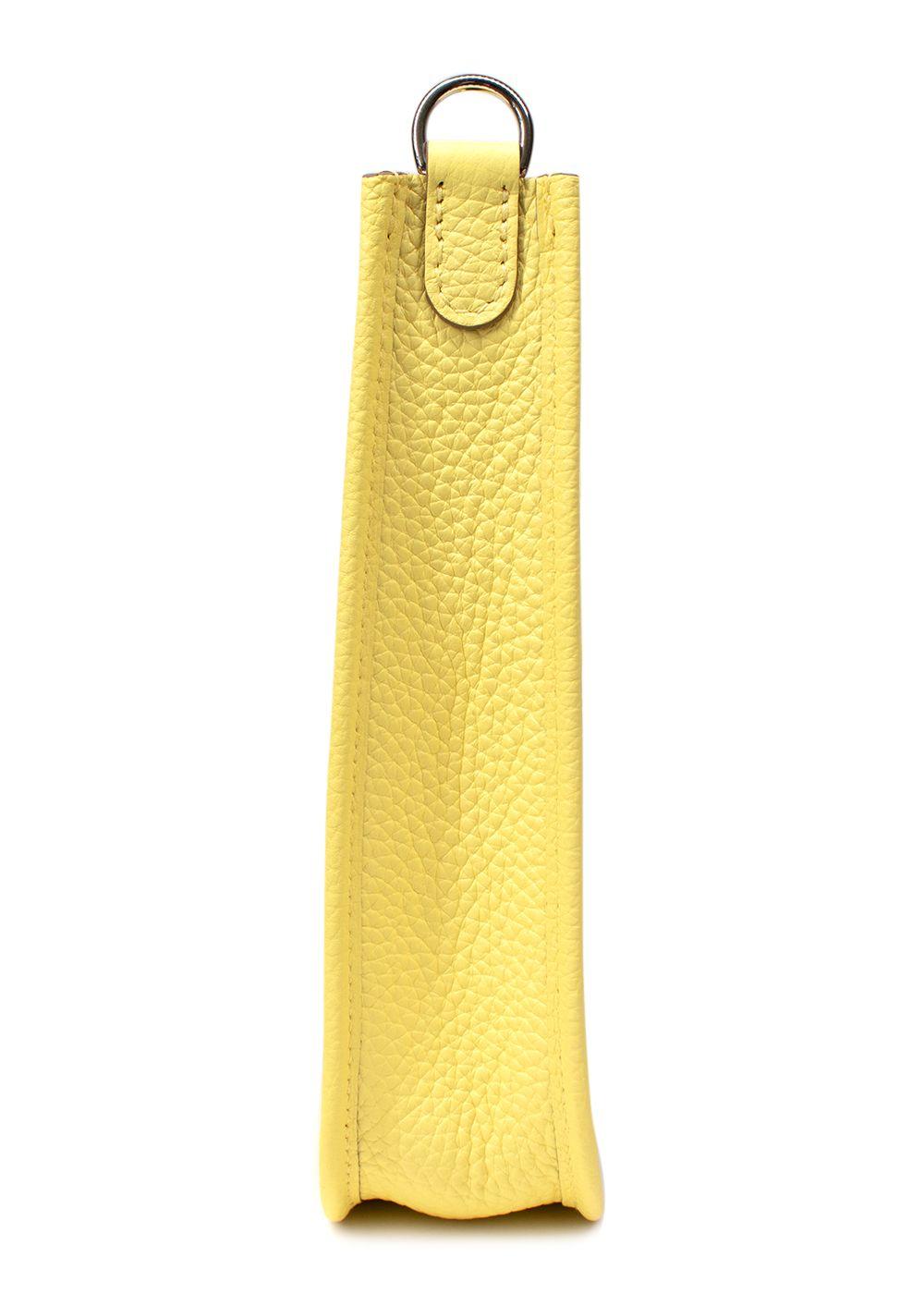 Hermes Mini Evelyn Limoncello with Palladium Hardware