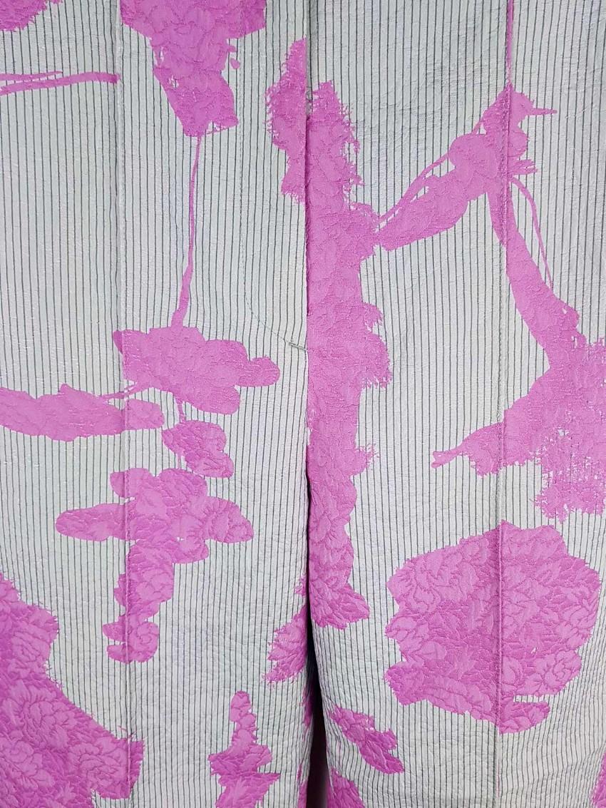 Chalayan Tree Print Wide Leg Crepe Cropped Pants
