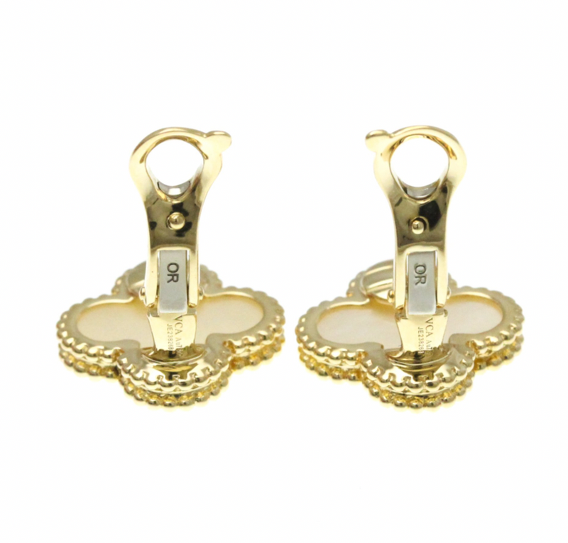 Van Cleef Vintage Alhambra Earrings 15mm x 15mm