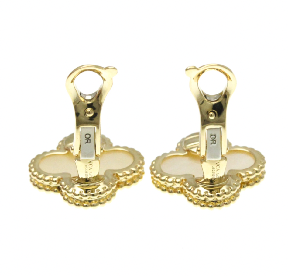 Van Cleef Vintage Alhambra Earrings 15mm x 15mm