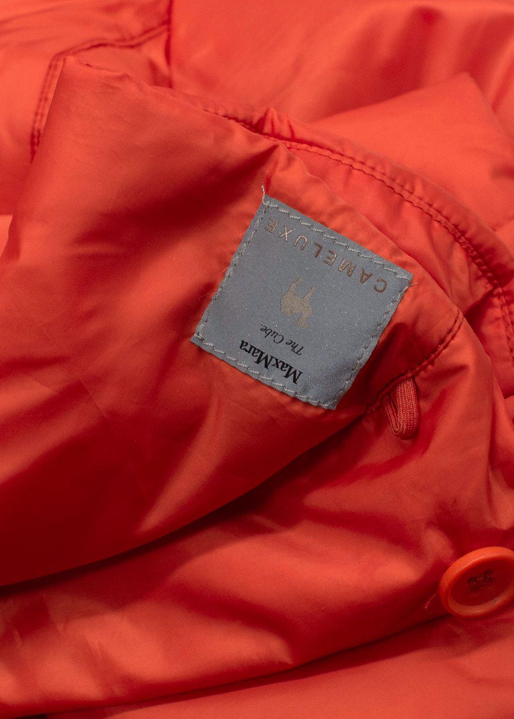 MaxMara Orange Cameluxe Jacket