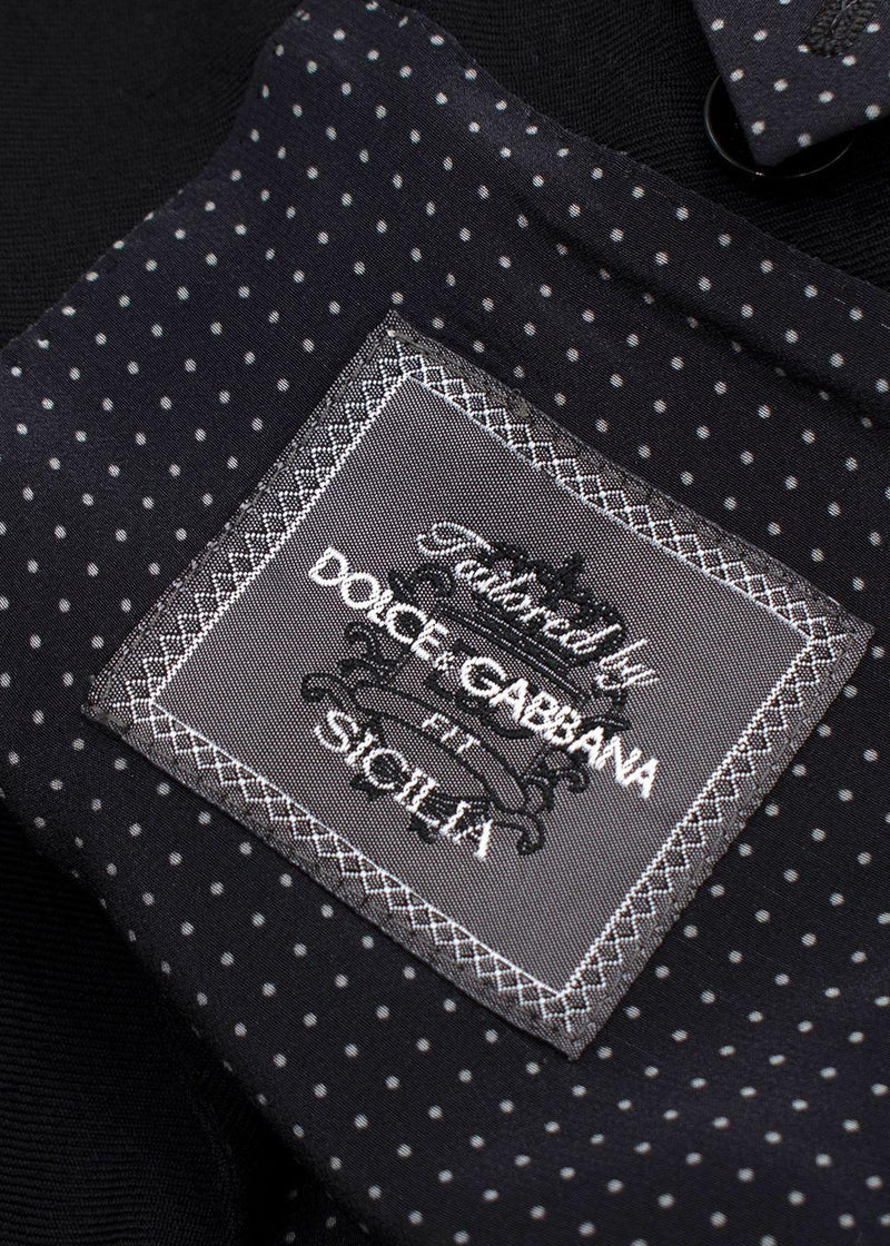 Dolce&Gabbana Black Cashmere Blend Blazer