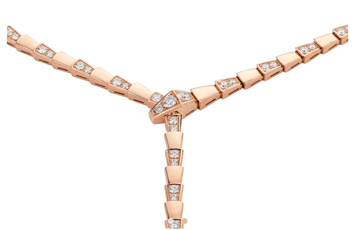 Bvlgari Rose Gold Serpenti Viper Necklace
