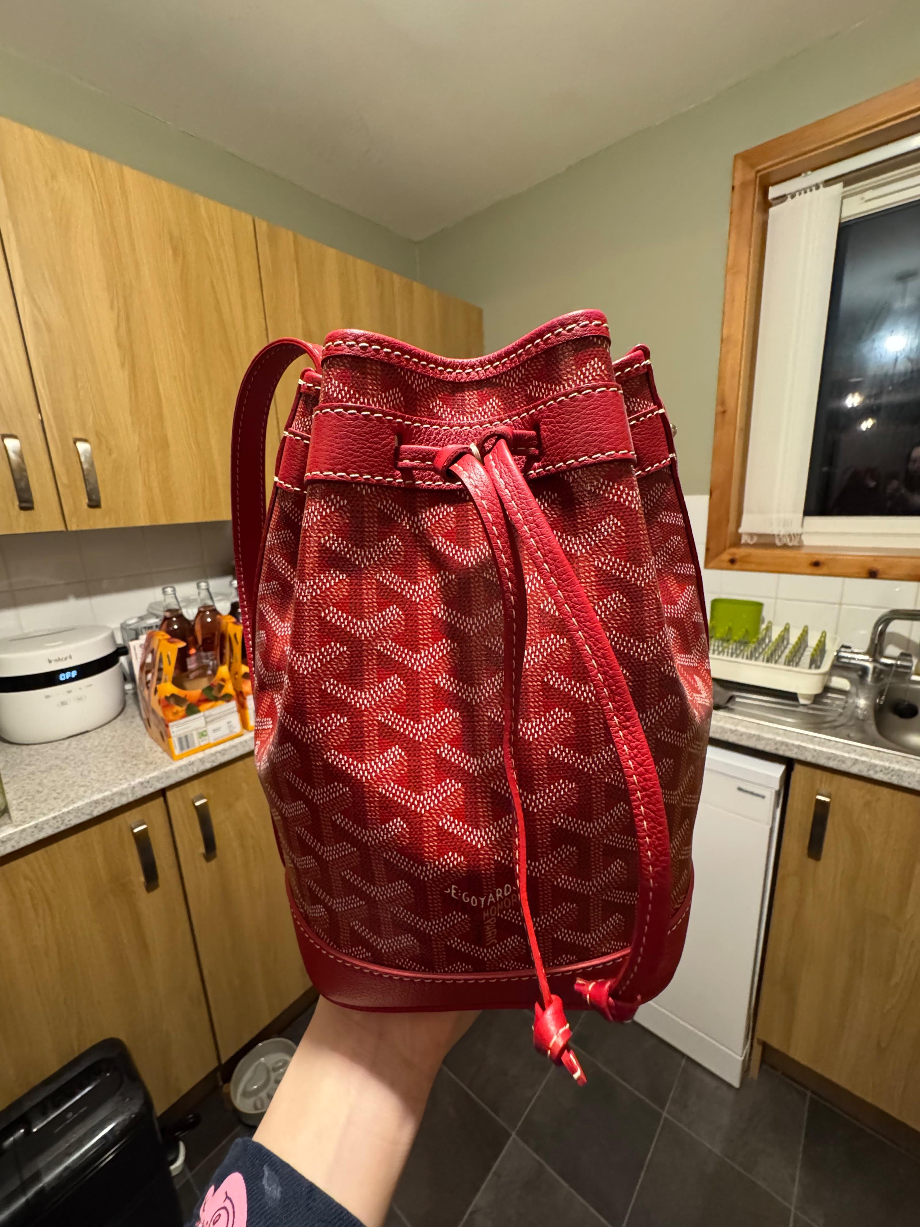 Goyard Red Petit flot bucket bag