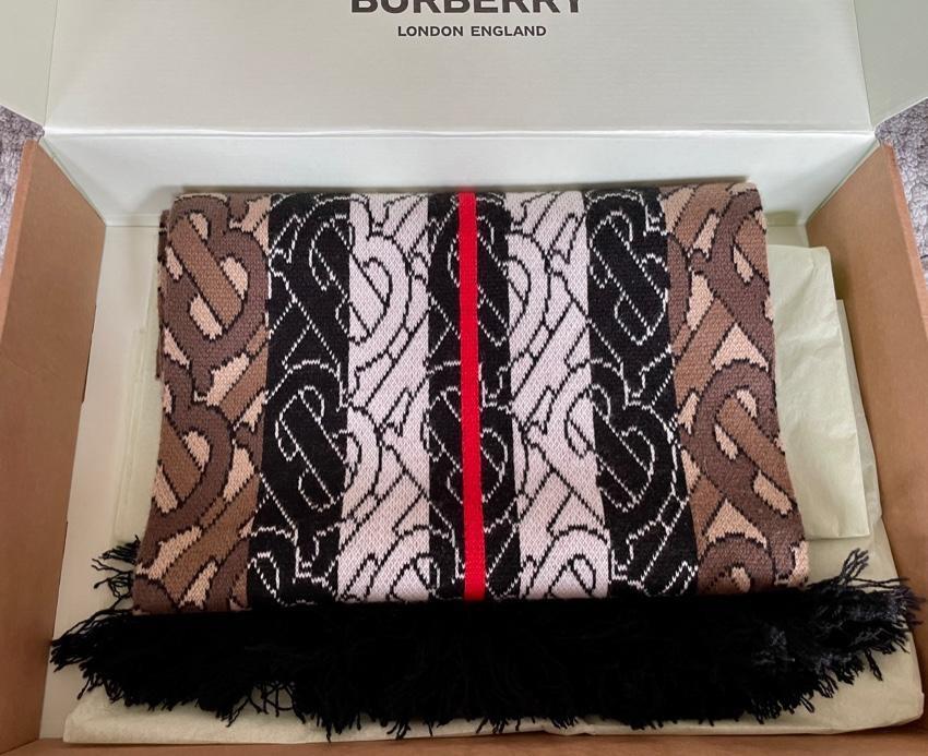 Burberry TB Monogram Scarf
