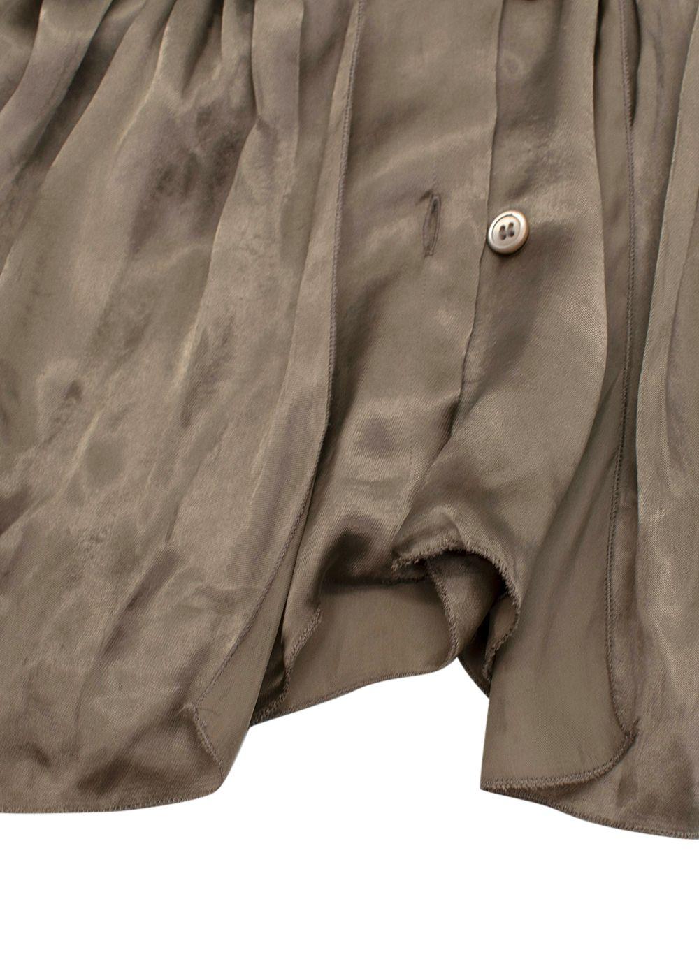 Pleated Silk Sleeveless Top