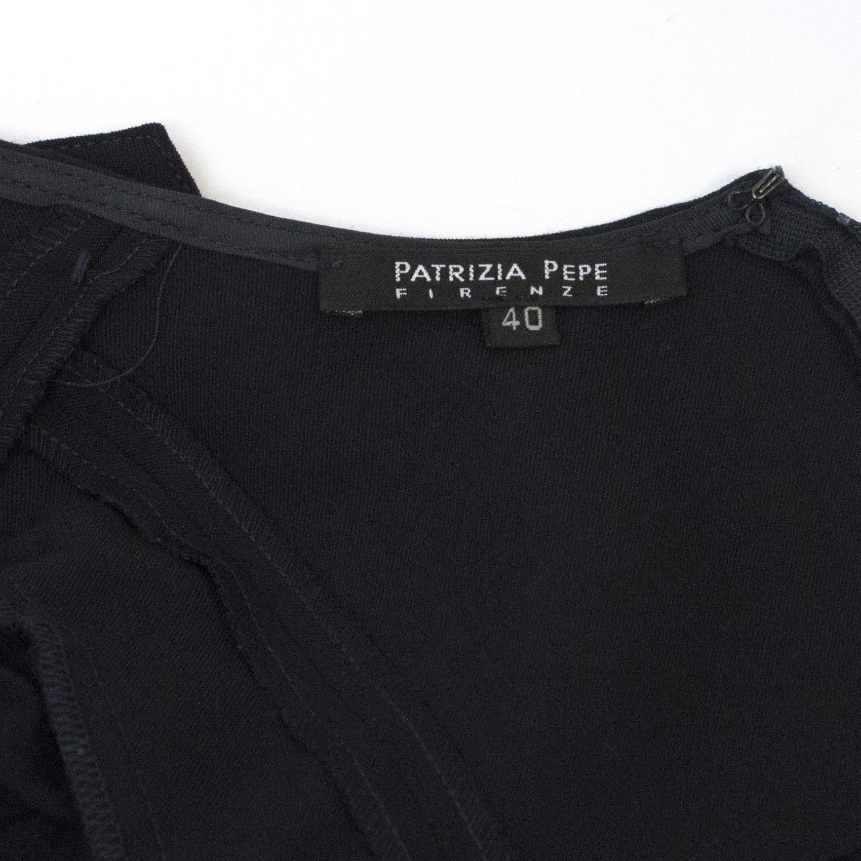 Patrizia Pepe Midnight Blue Wool blend Long Sleeve Dress