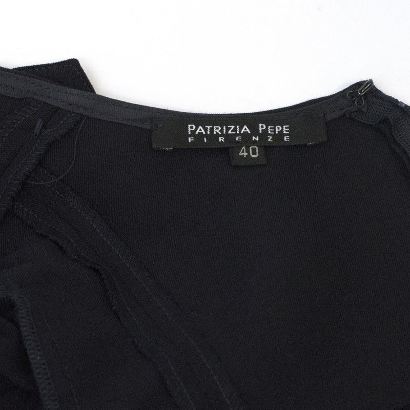 Patrizia Pepe Midnight Blue Wool blend Long Sleeve Dress