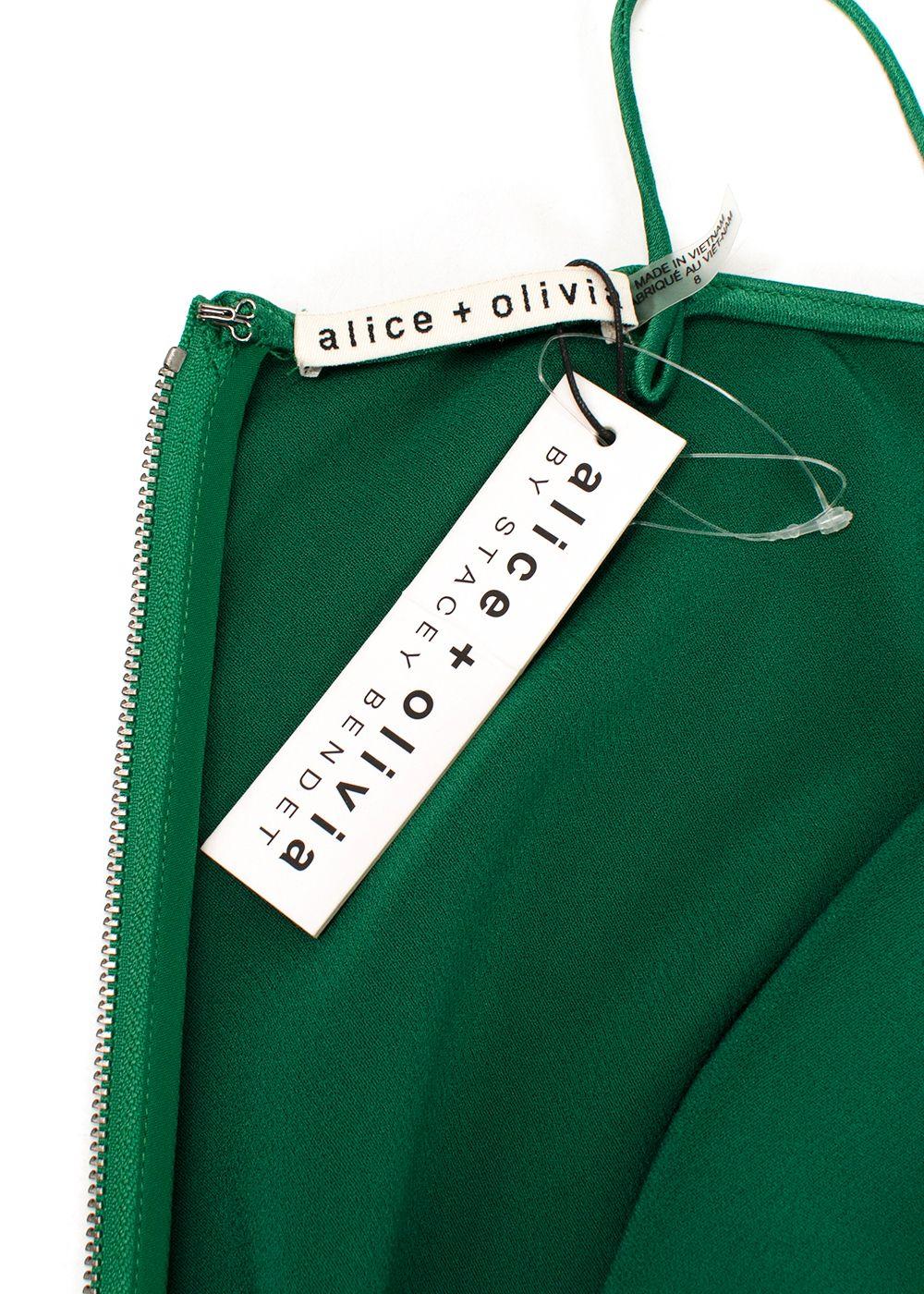 Alice + Olivia Montana Maxi Green Dress
