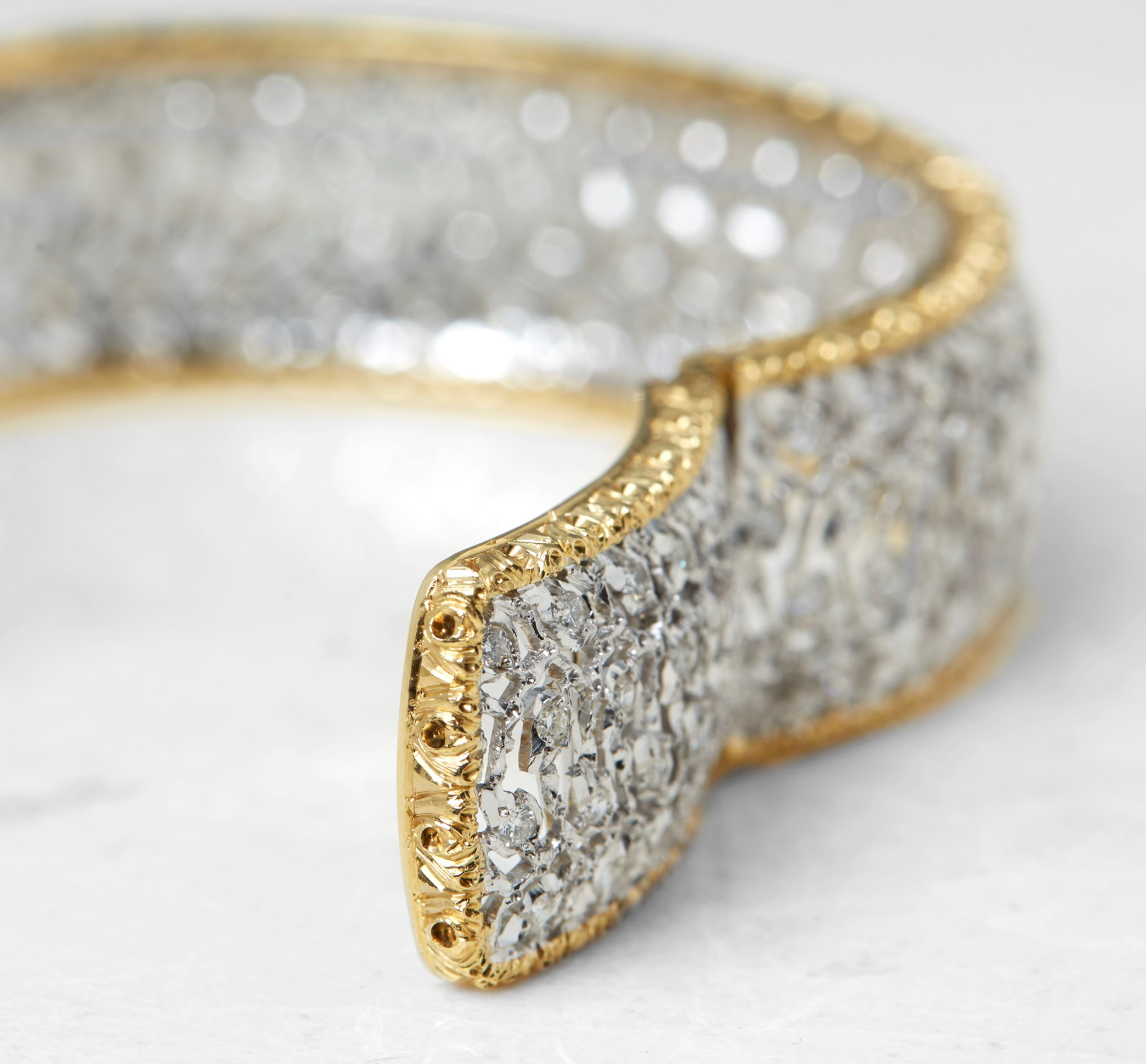 18kt Gold Diamond Cuff Bracelet