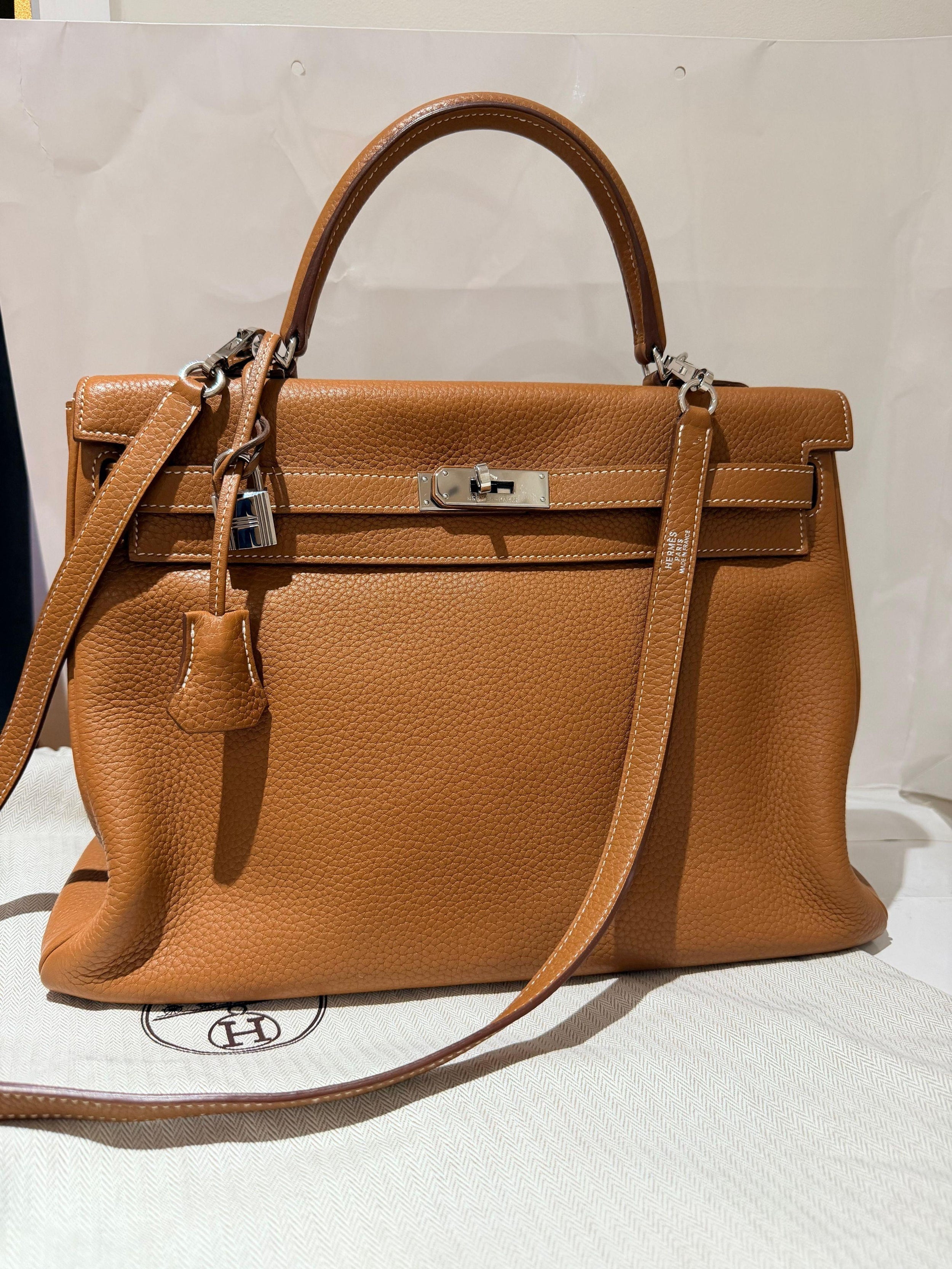Hermes Tan Kelly 35