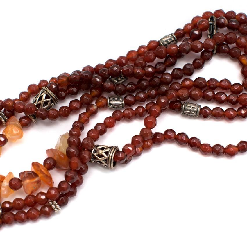 Bespoke Brown Crystal Double-layered Necklace