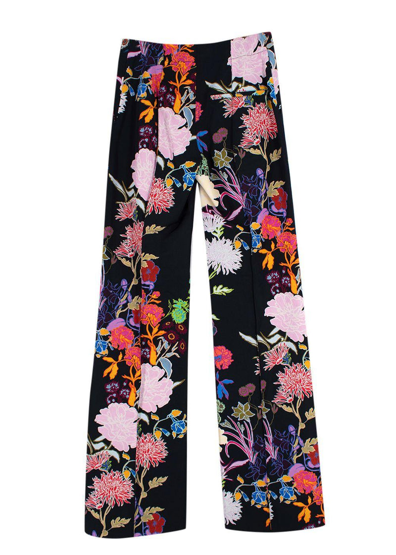 Borgo De Nor Morgan Taffeta Jardin Black Trousers